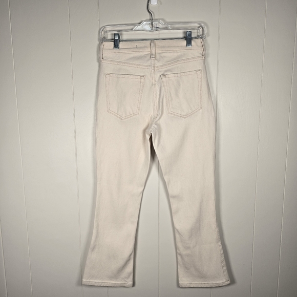 Banana Republic High-Rise Crop Boot Jeans | Cream | Size 26 Short - Picture 6 of 8